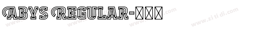 Abys Regular字体转换